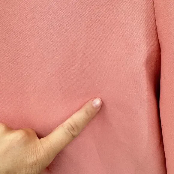 Aidan Maddox Off the Shoulder Bow Jumpsuit Size 4 Rose Pink Wide Leg New $245 - Picture 6 of 16